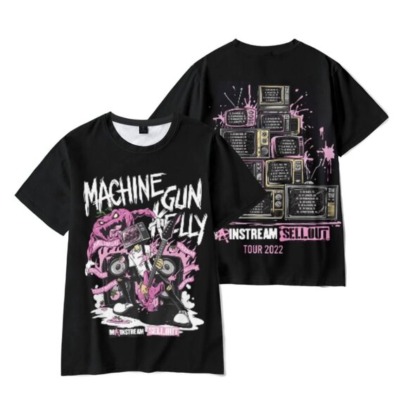 Machine Gun Kelly Mainstream Sellout Admat 2022 Tour T-shirt - Picture 1 of 8